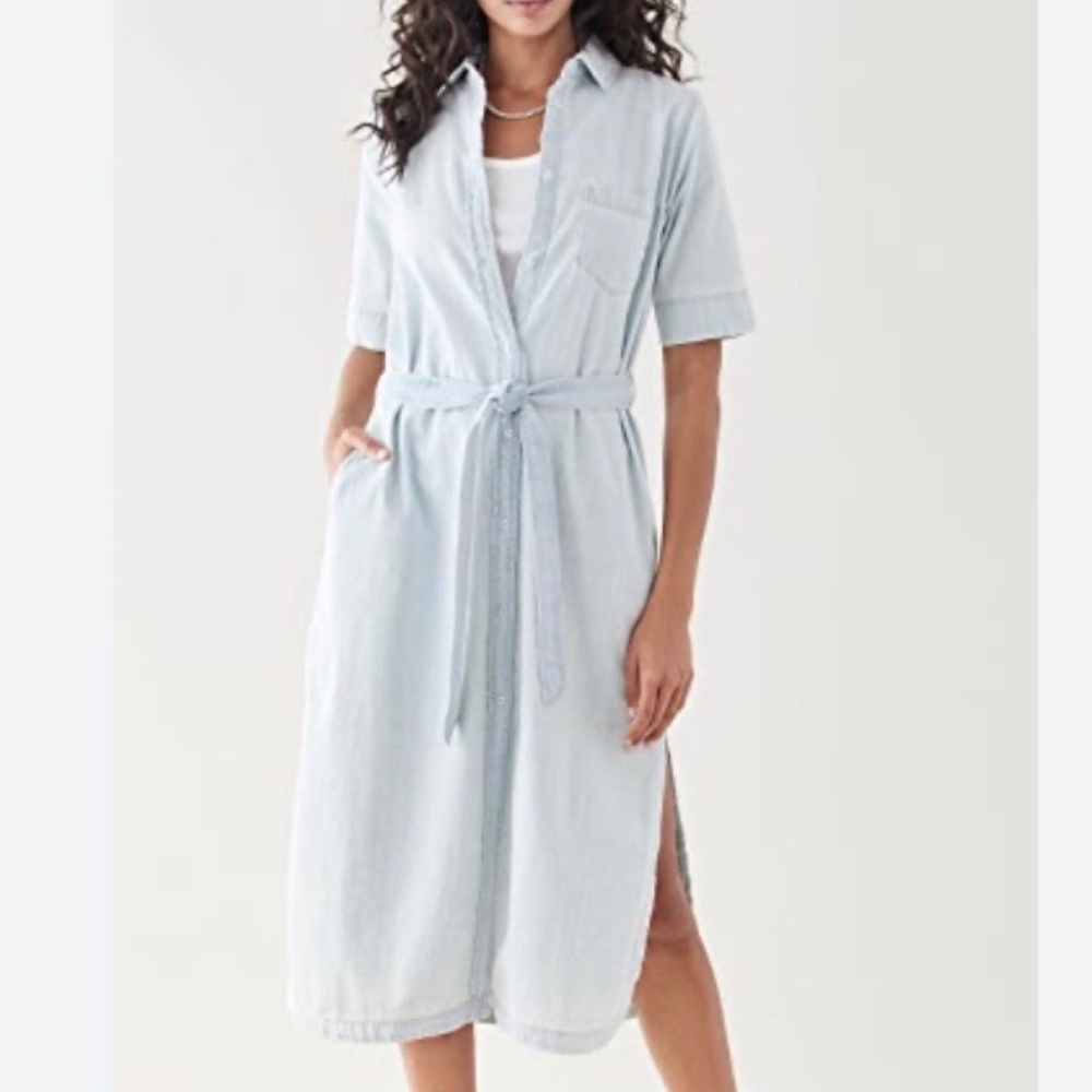 DL1961 Chambray Long Shirt Dress - sz M NWT